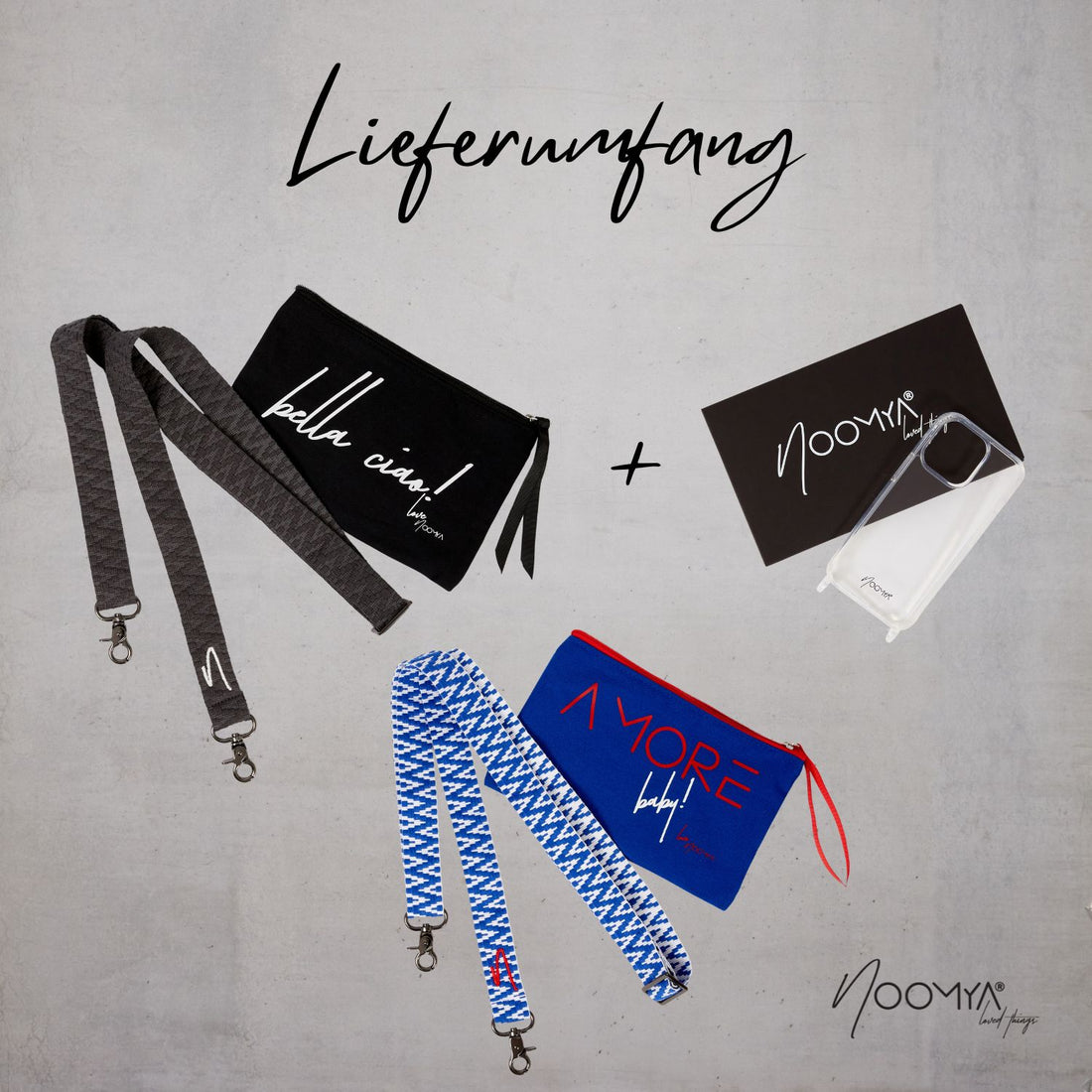 Style Bundle zum Wechseln aus 2 Handybänder + Handyhülle | True Blue & Phantom Grey