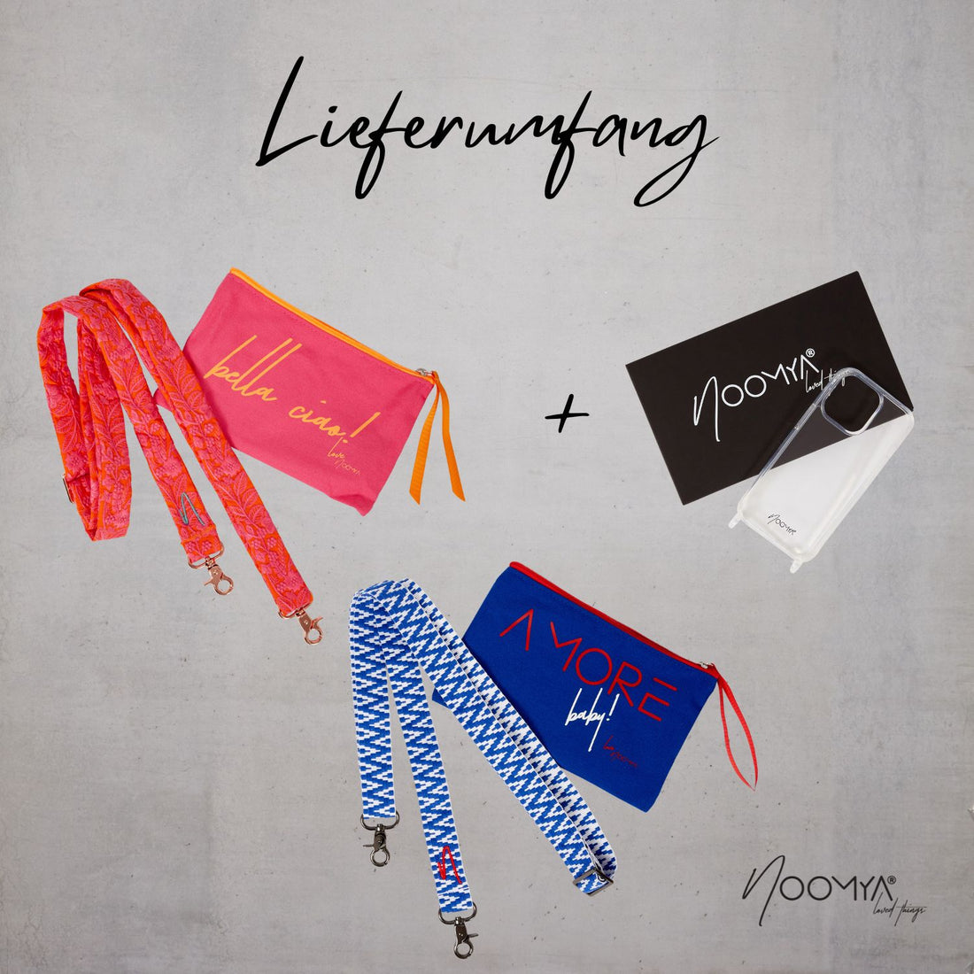 Style Bundle zum Wechseln aus 2 Handybänder + Handyhülle | Pink Popsicle & True Blue