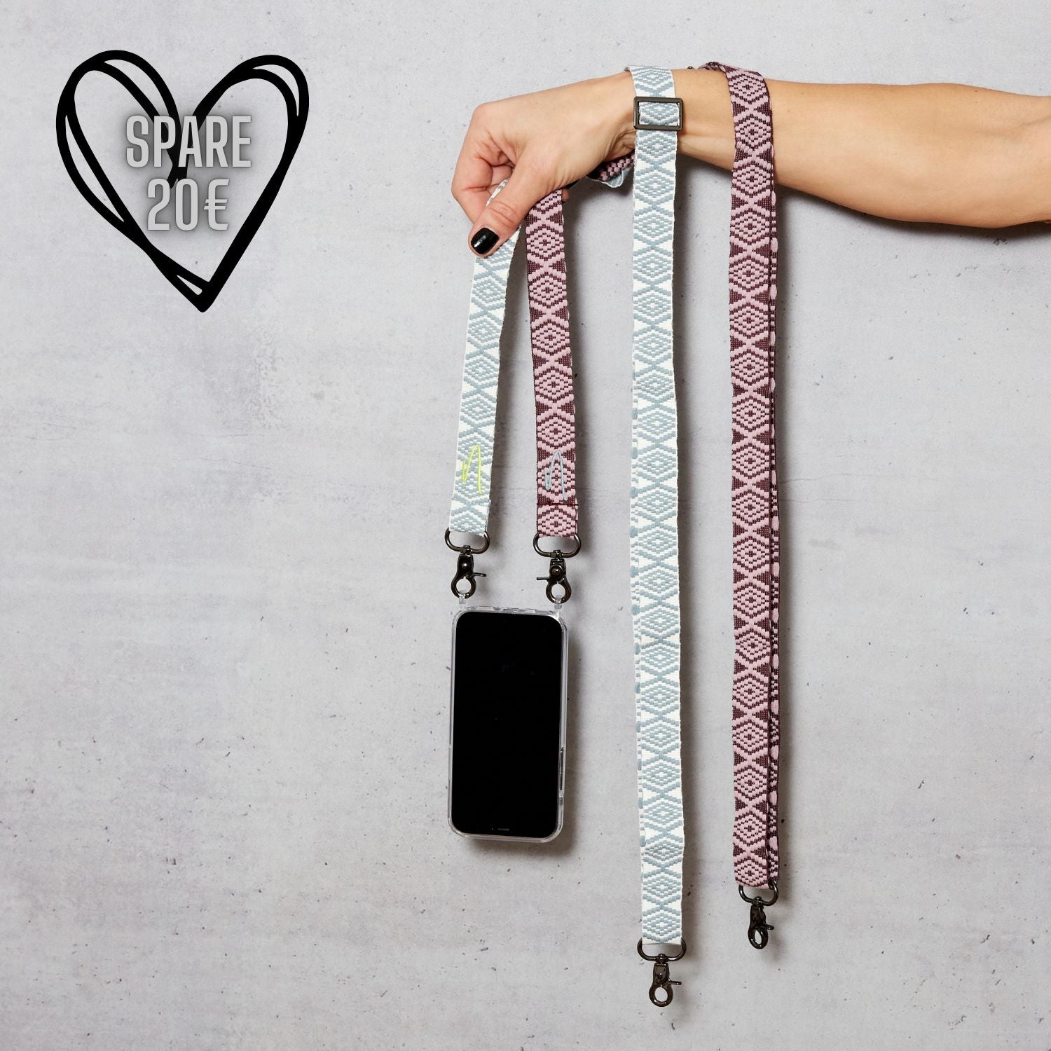 Style Bundle zum Wechseln aus 2 Handybänder + Handyhülle | Sea Salt & Wine Tasting