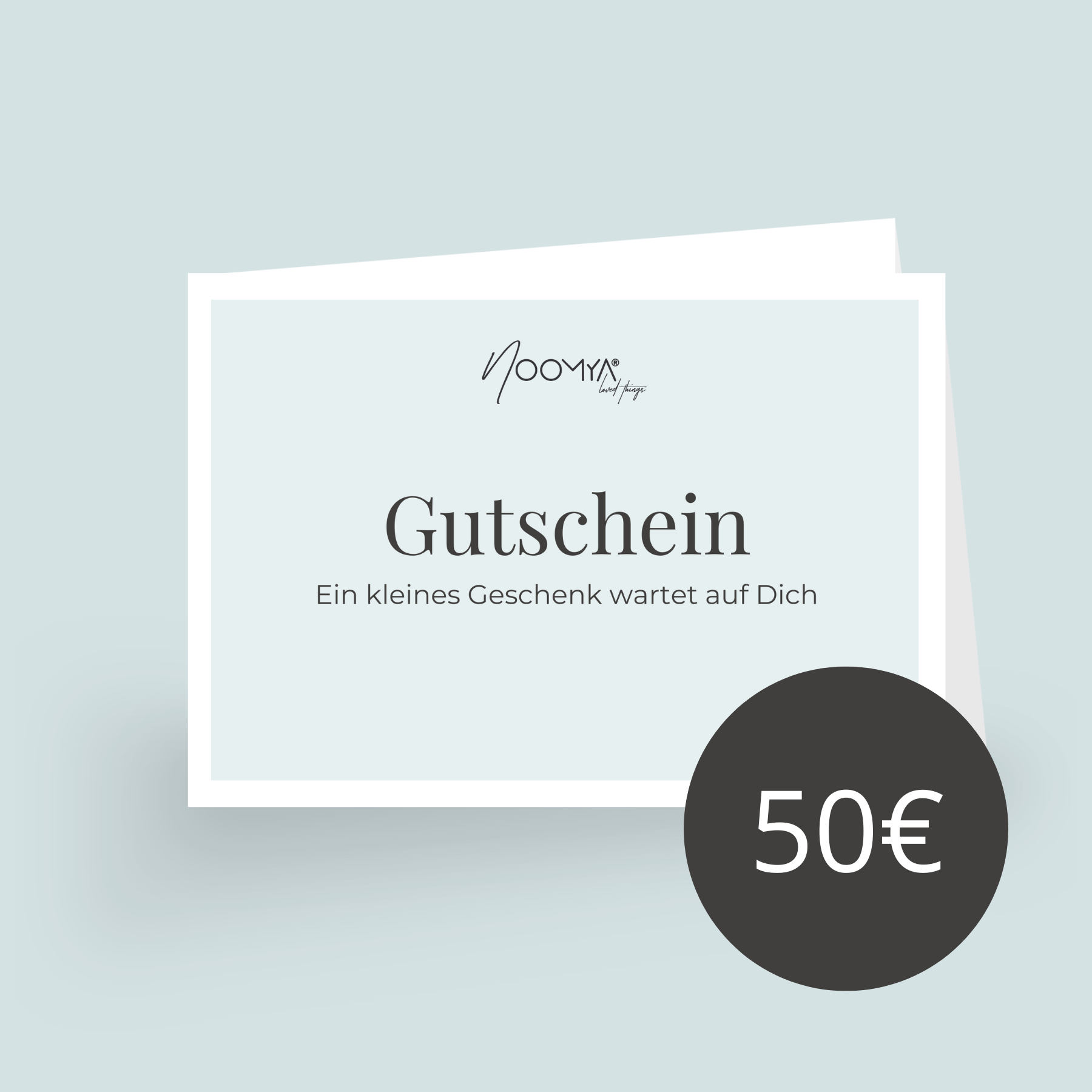 NOOMYA Geschenk- Gutschein zum Ausdrucken
