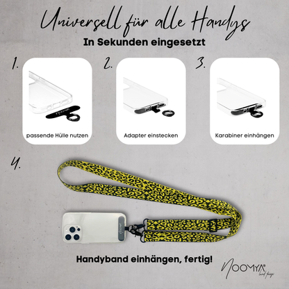Wide woven phone strap to change - Midnight Star