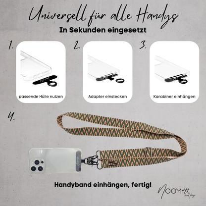 Breites Handyband | universal für alle Handymodelle inkl Adapter | Dein stylisher Begleiter | Thyme to Shine