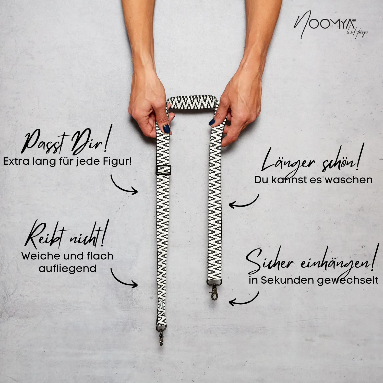 Breites Handyband | universal für alle Handymodelle inkl Adapter | Dein stylisher Begleiter | Midnight Star