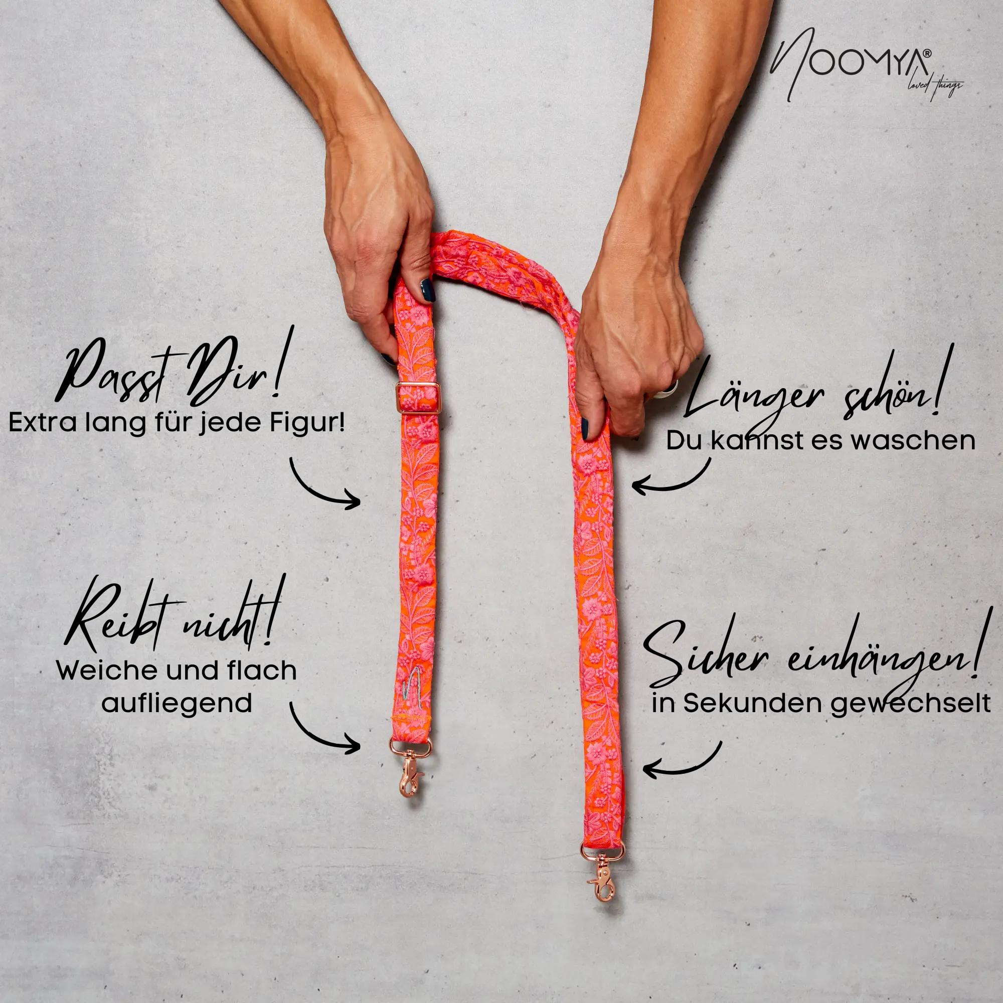 Besticktes breites Handyband | universal für alle Handymodelle | Dein stylisher Begleiter | Pink Popsicle