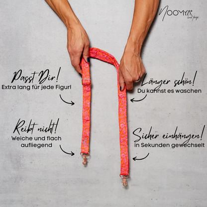 Besticktes breites Handyband | universal für alle Handymodelle | Dein stylisher Begleiter | Pink Popsicle