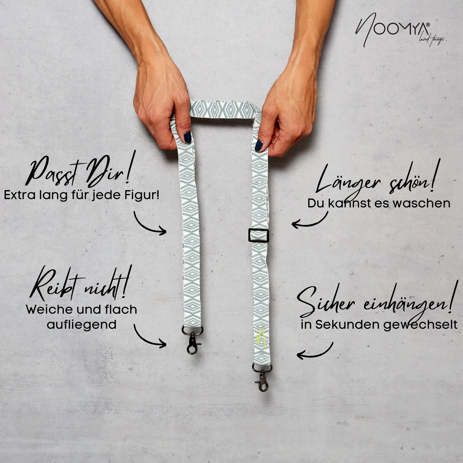 NOOMYA breites Handyband Details