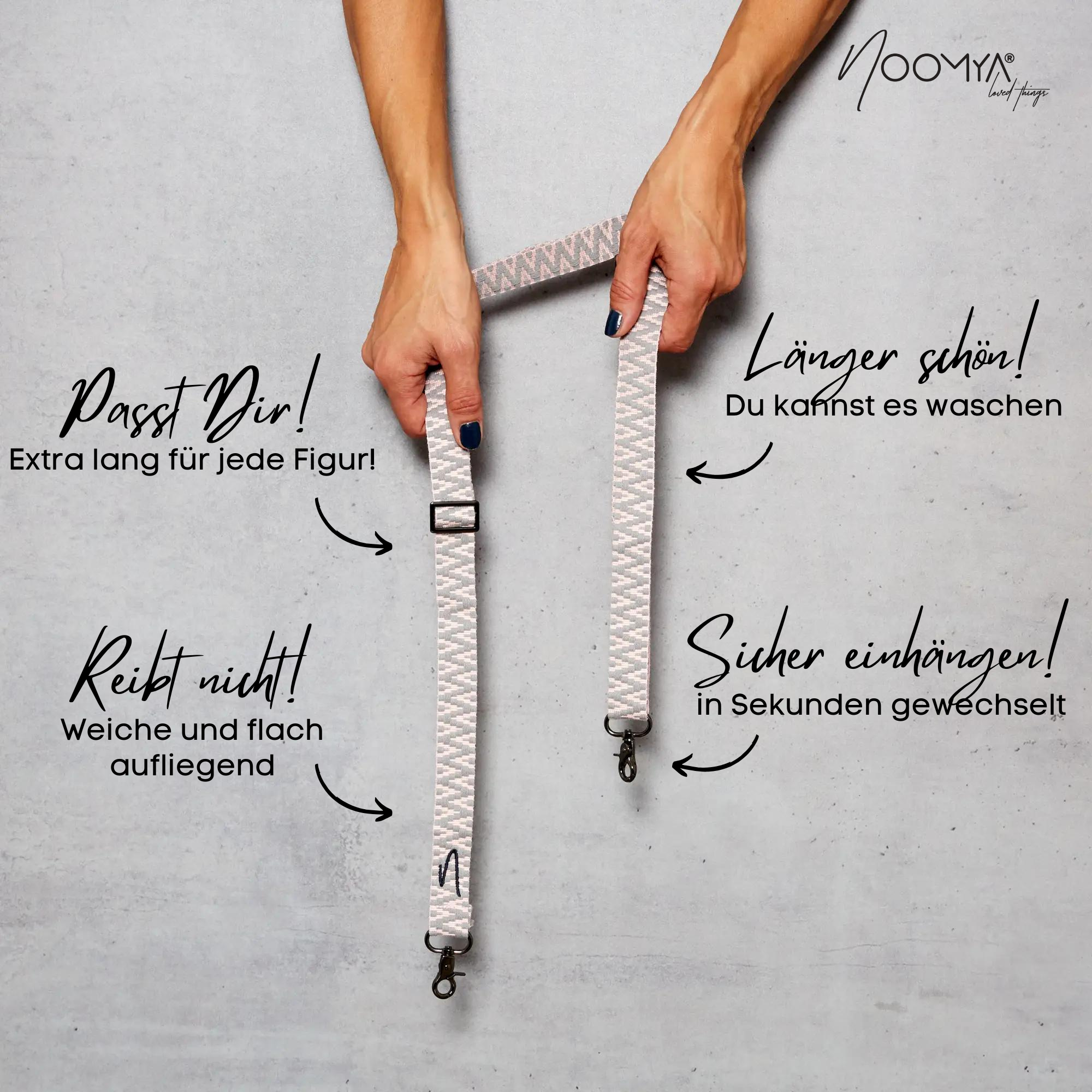 Wide interchangeable phone strap - Sweet Grey