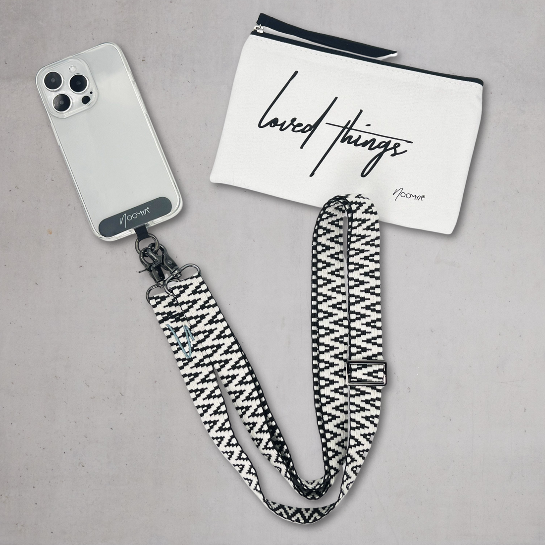 Wide woven phone strap to change - Midnight Star
