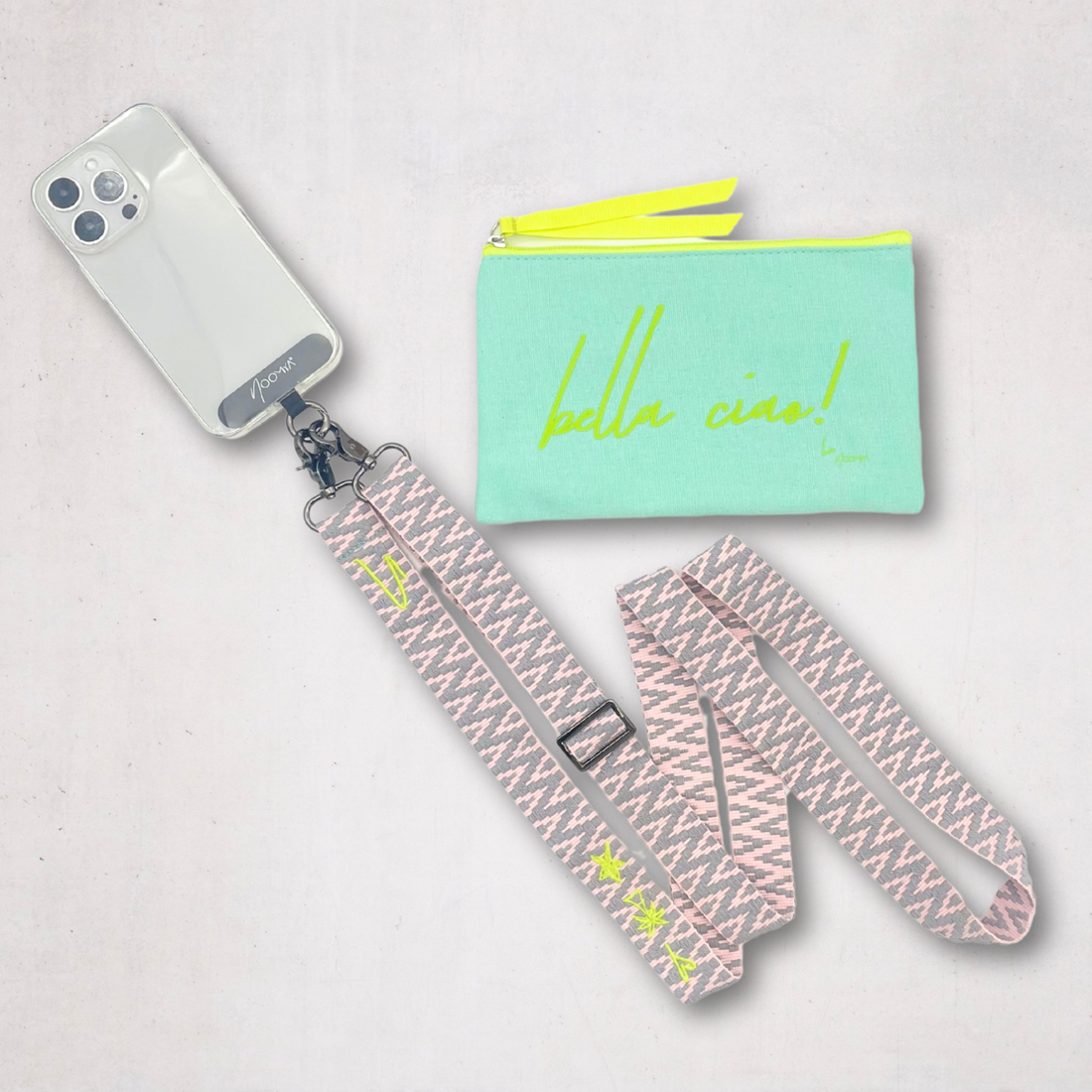 Breites Handyband | universal für alle Handymodelle inkl Adapter | Sweet Grey LIMITED EDITION