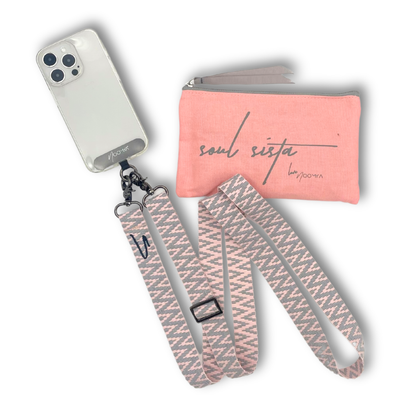 Wide interchangeable phone strap - Sweet Grey