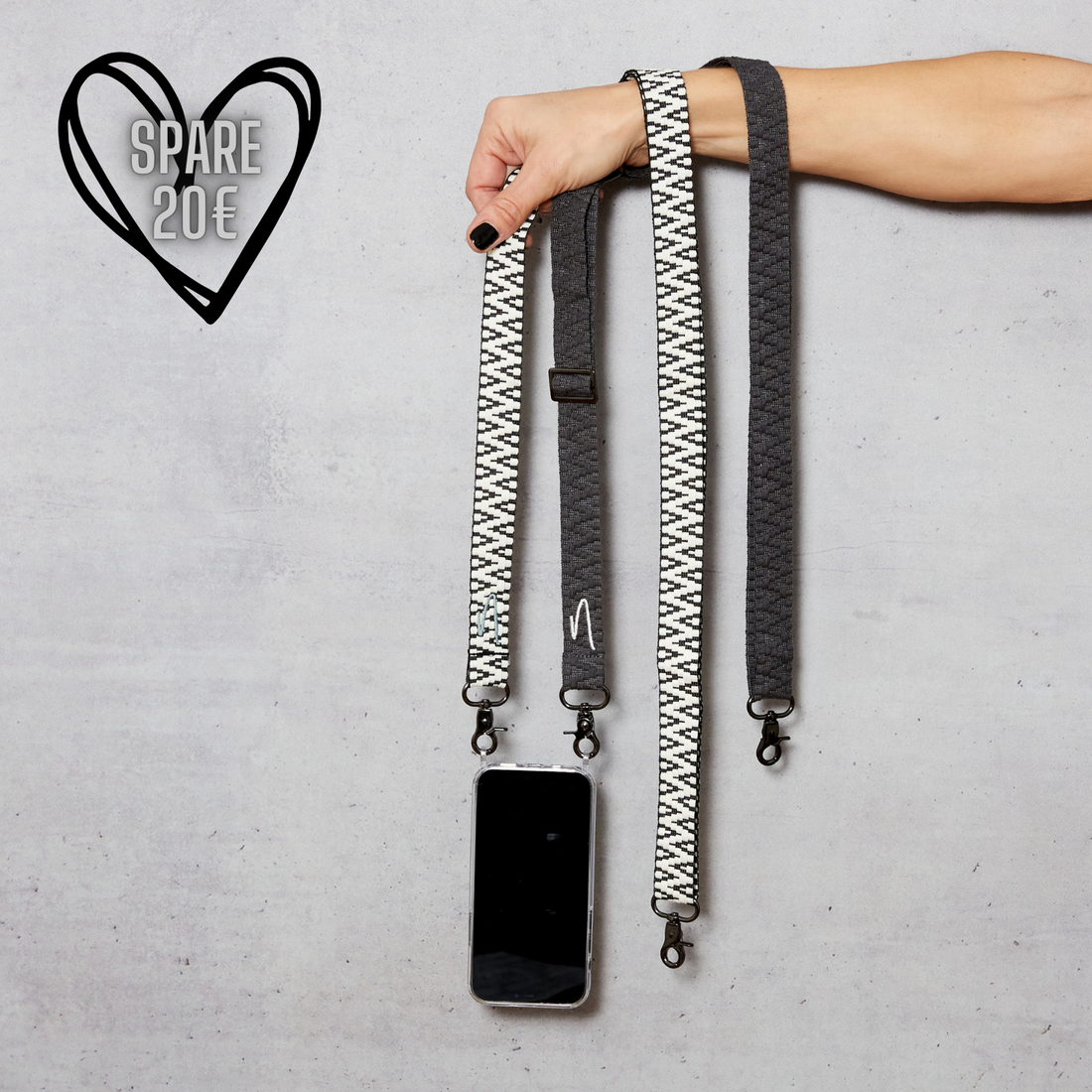 Style Bundle zum Wechseln aus 2 Handybändern + Handyhülle | MIDNIGHT STAR &amp; PHANTOM GREY