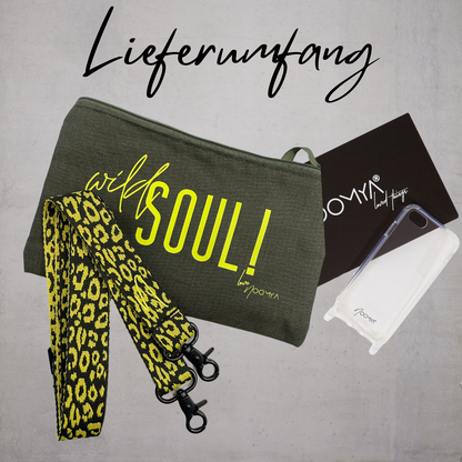 Set aus Handyhülle + Handyband Wild Soul Green Hope
