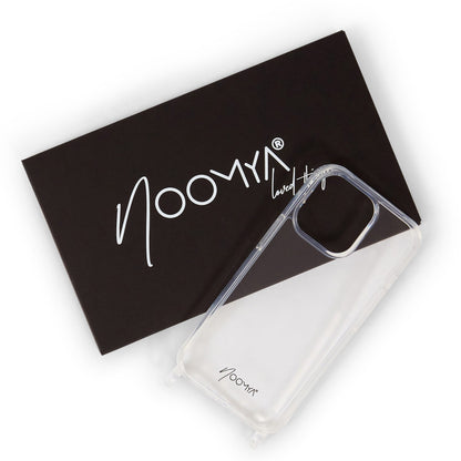 Magsafe Handyhülle für iPhone 15 Pro mit Ösen für Handyketten &amp; Handybänder | transparent