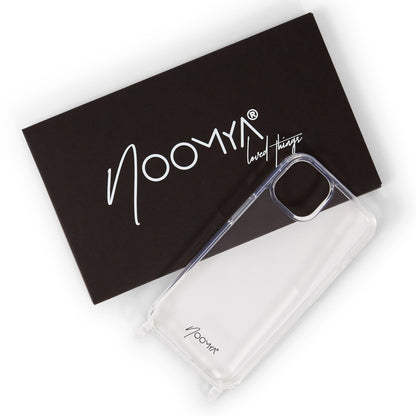 Magsafe Handyhülle für iPhone 15 mit Ösen für Handyketten &amp; Handybänder | transparent