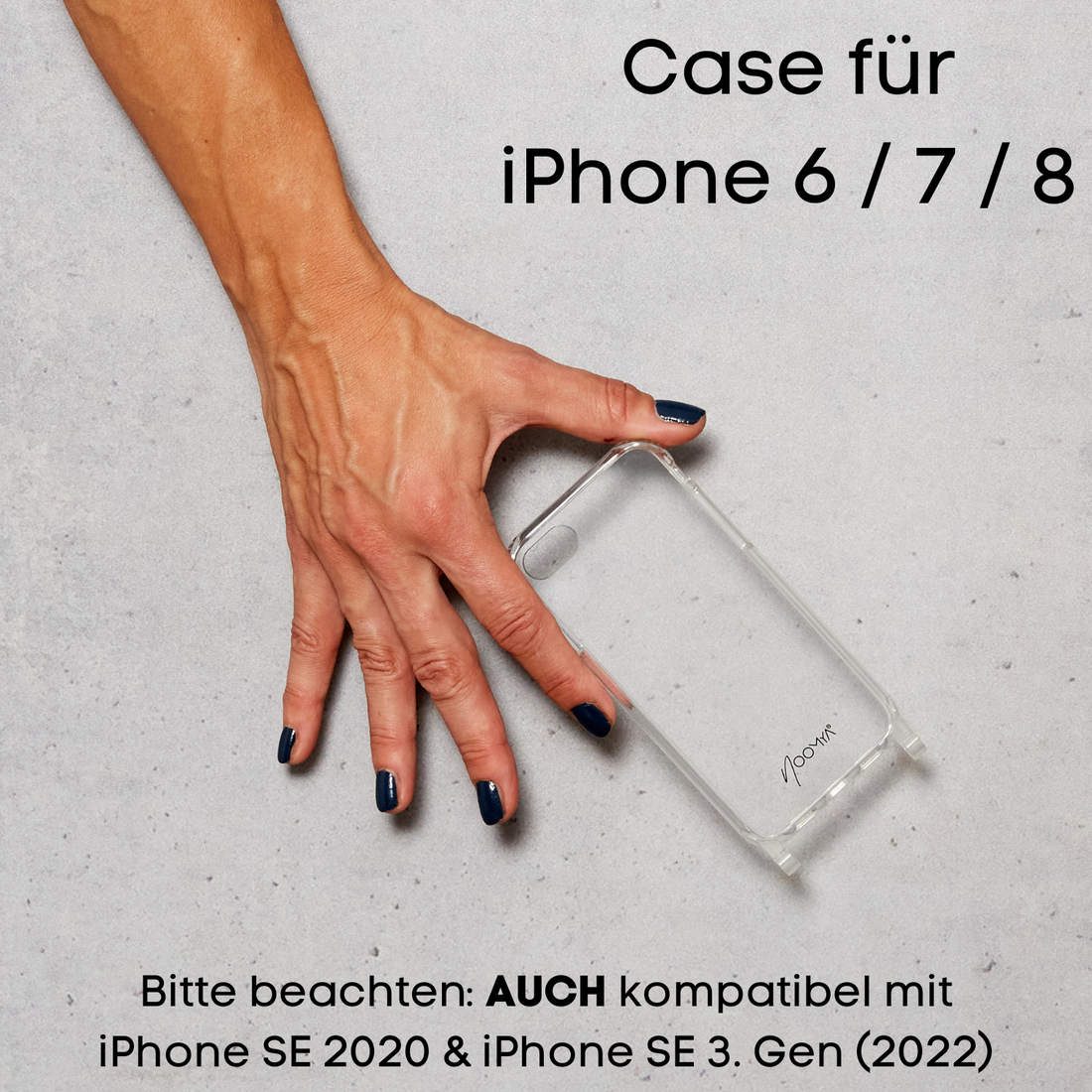 Handyhülle mit Ösen für Handyketten - iPhone 6 / 7 / 8