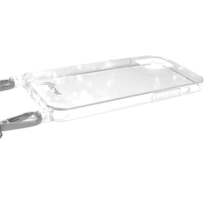 Handyhülle für iPhone 13 er Modelle mit Ösen für Handyketten &amp; Handybänder | transparent