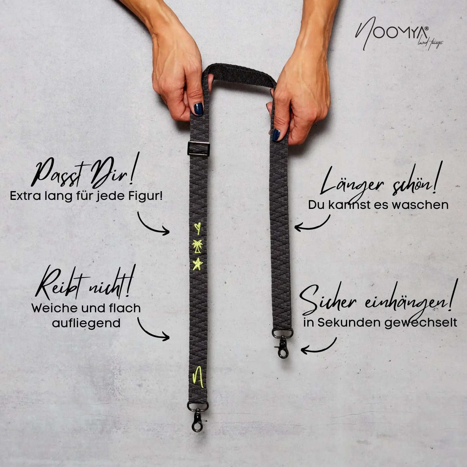 Set breites Handyband + Handyhülle - Phantom Grey LIMITED EDITION