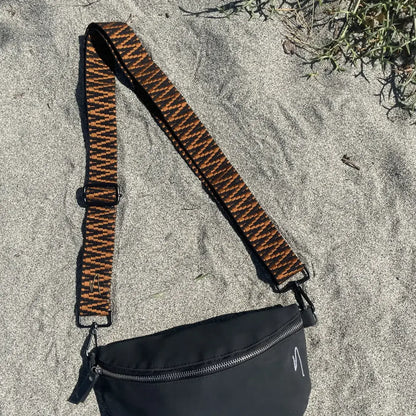 Tasche / Crossbody Bag mit wechselbarem Taschengurt | Black Mamba | vegan