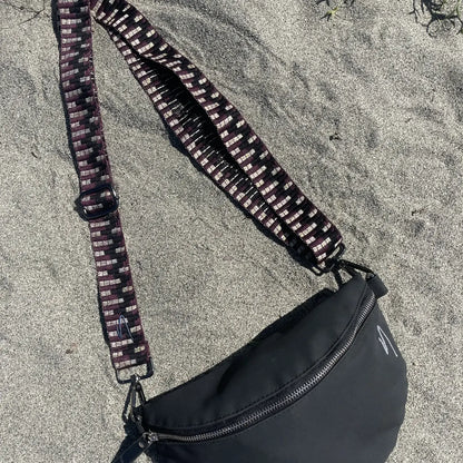 Tasche / Crossbody Bag mit wechselbarem Taschengurt | Black Mamba | vegan