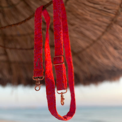 Embroidered phone smart strap to change - Pink Popsicle