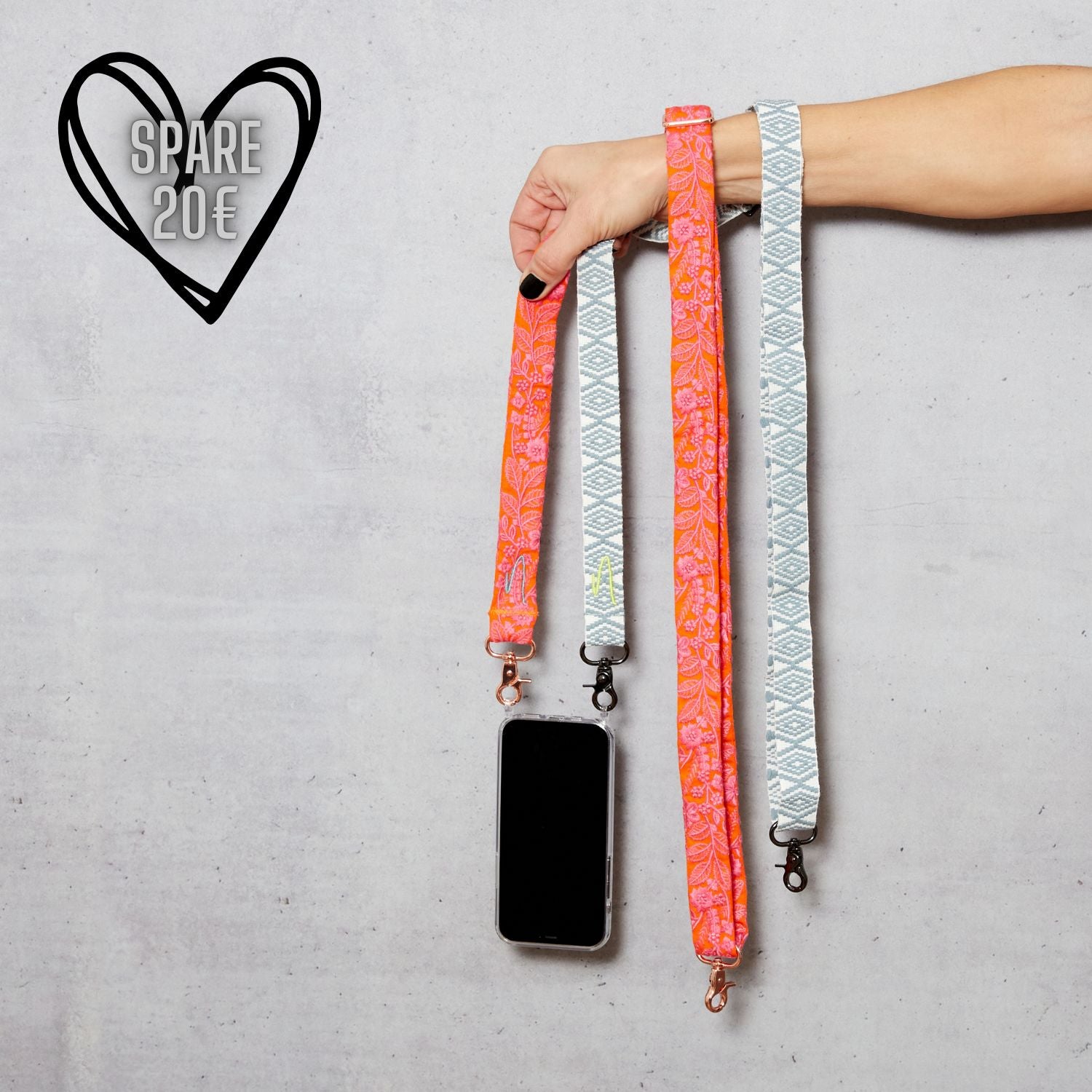 Style Bundle zum Wechseln aus 2 Handybänder + Handyhülle |  Pink Popsicle &amp; Sea Salt
