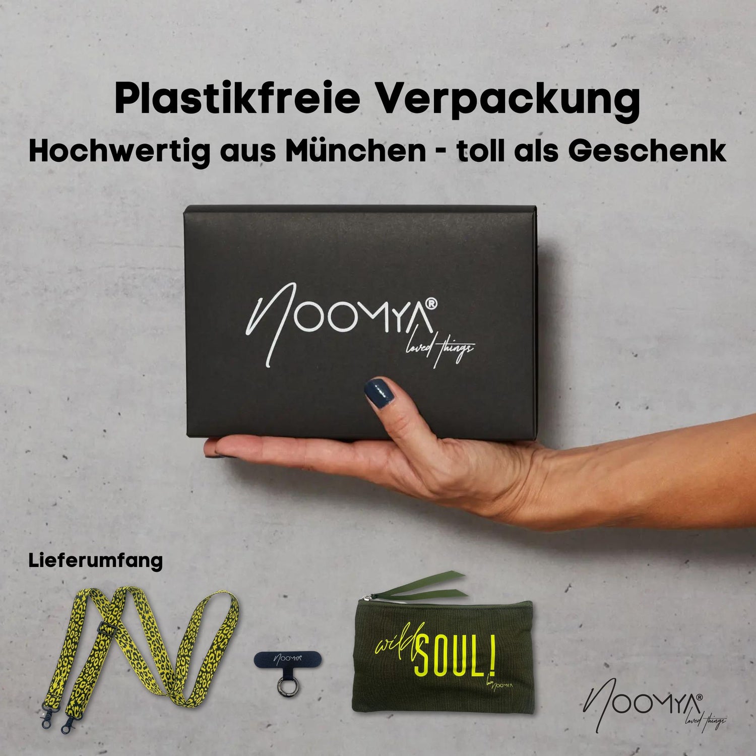 Breites Handyband | universal für alle Handymodelle | Dein stylisher Begleiter | Wild Soul Leo - Green Hope
