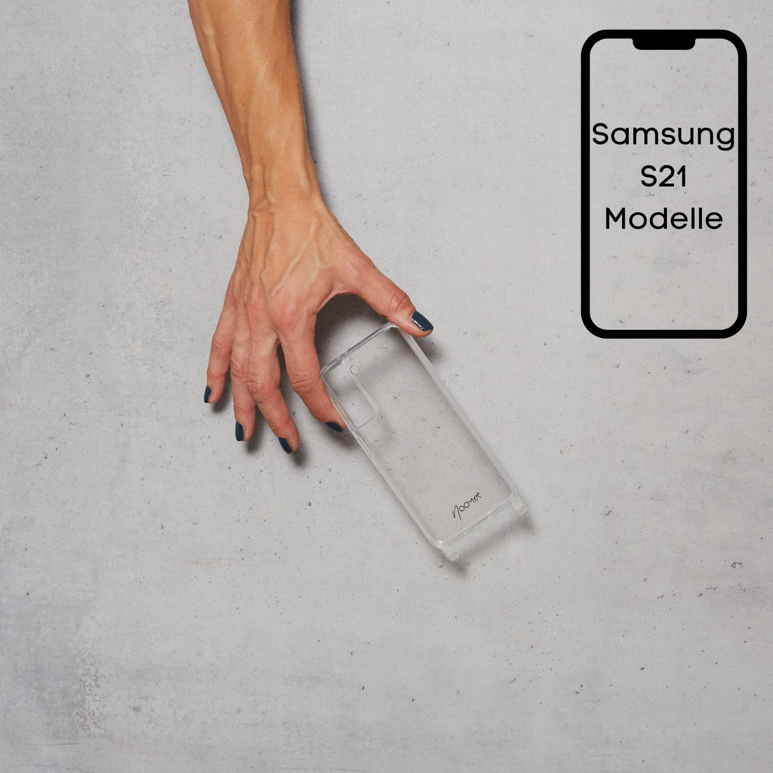 Handyhülle mit Ösen für Handyketten - Samsung S21 Modelle