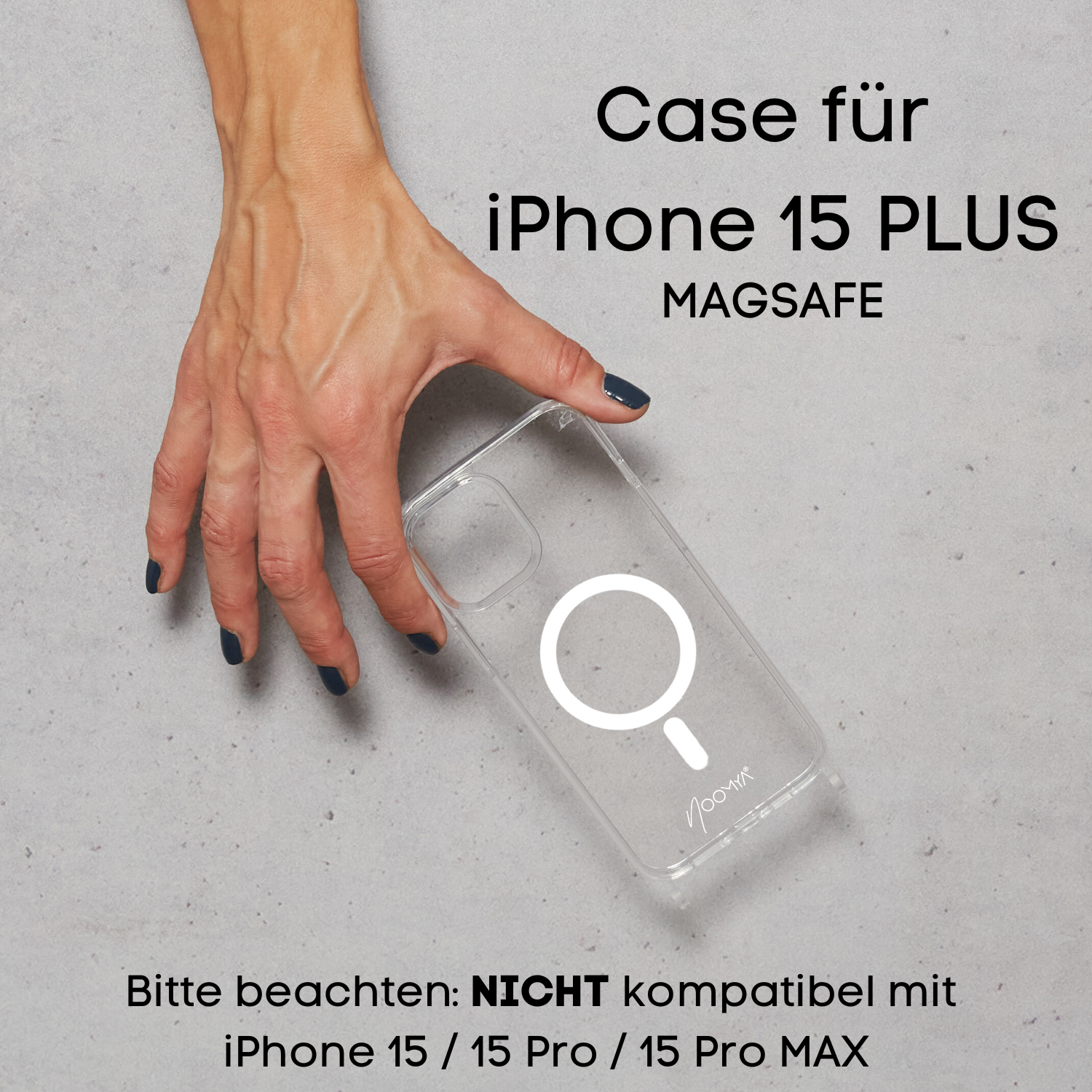 Handyhülle für iPhone Modelle mit Ösen für Handyketten &amp; Handybänder | transparent