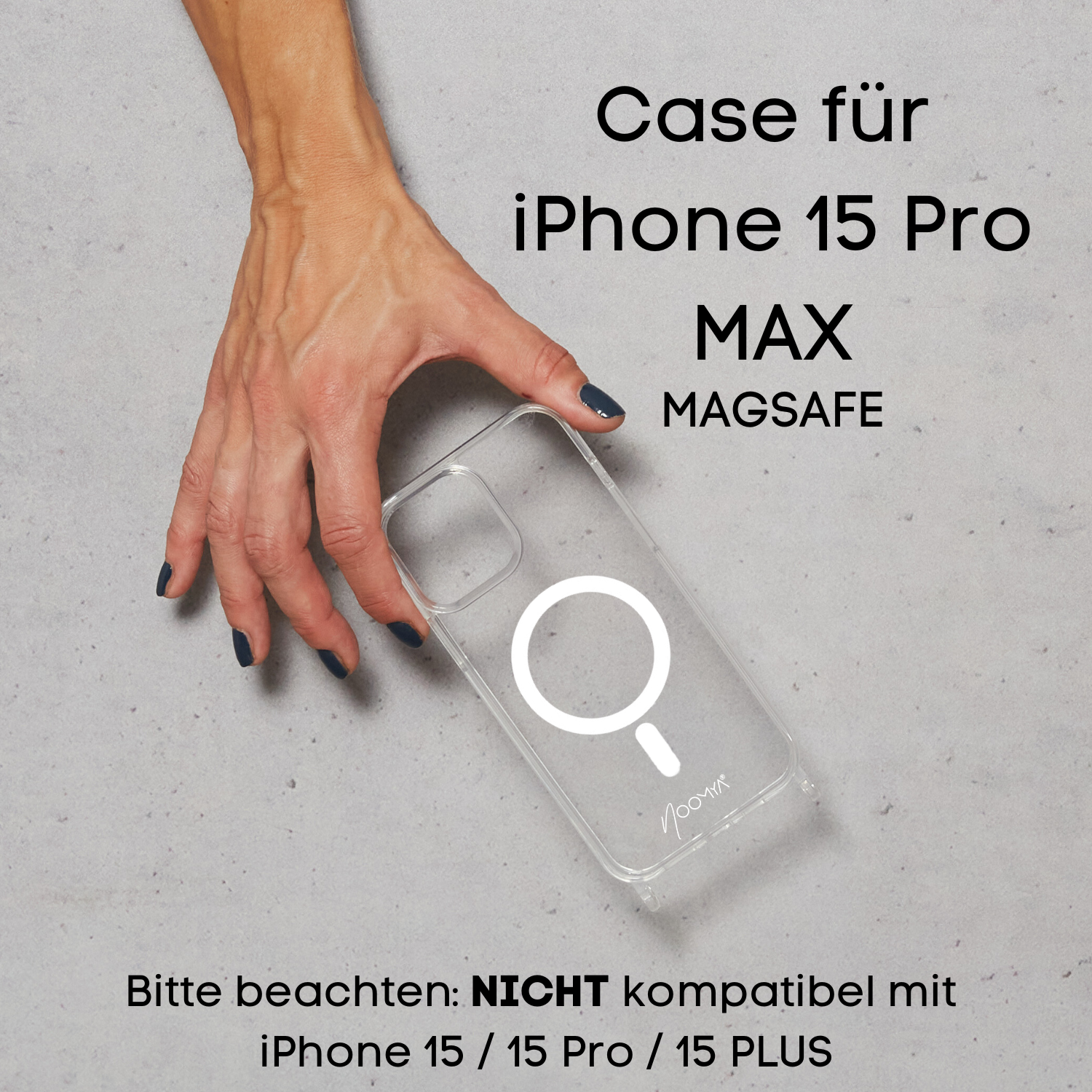 Handyhülle für iPhone Modelle mit Ösen für Handyketten &amp; Handybänder | transparent