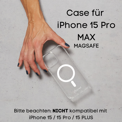 Handyhülle für iPhone Modelle mit Ösen für Handyketten &amp; Handybänder | transparent