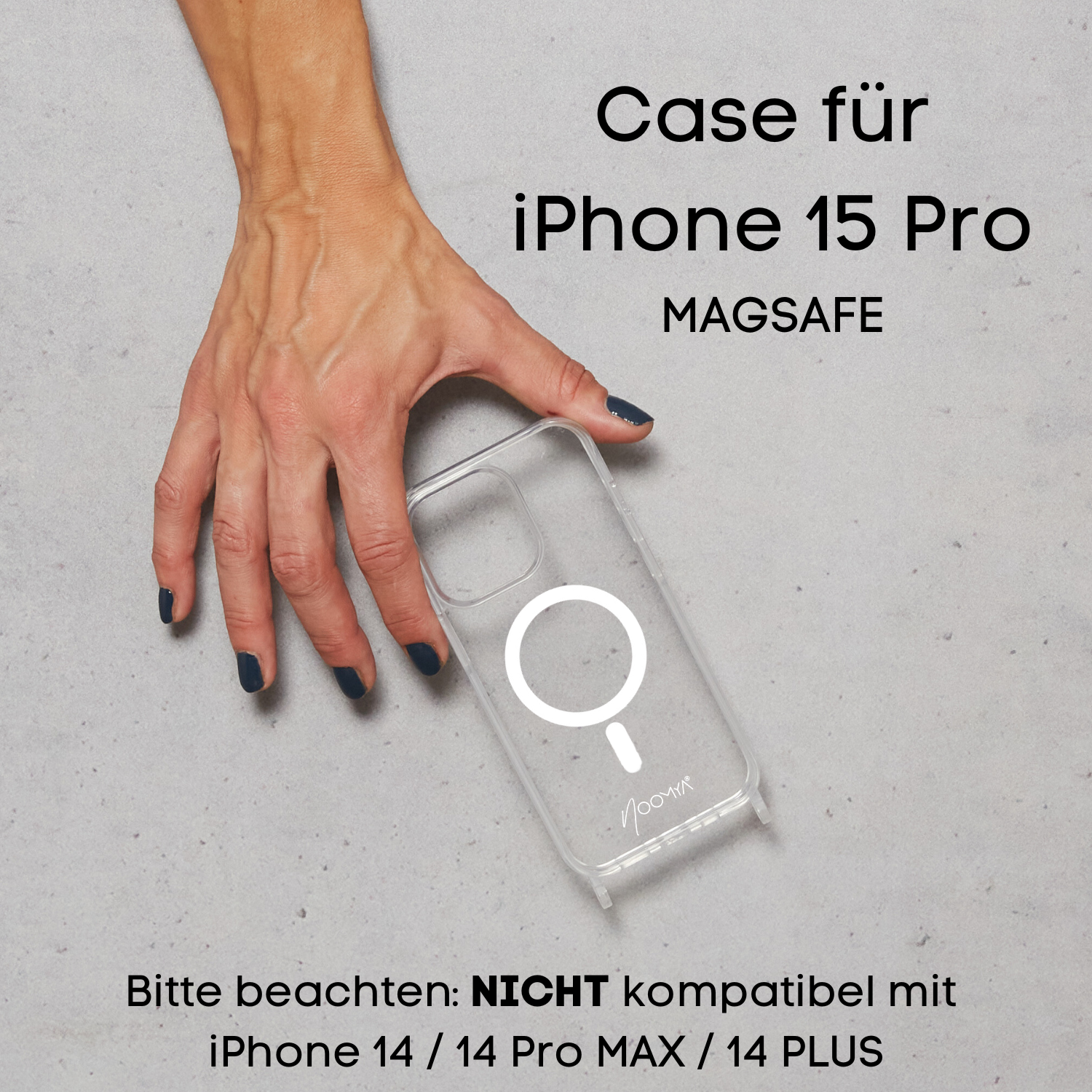 Handyhülle für iPhone Modelle mit Ösen für Handyketten &amp; Handybänder | transparent