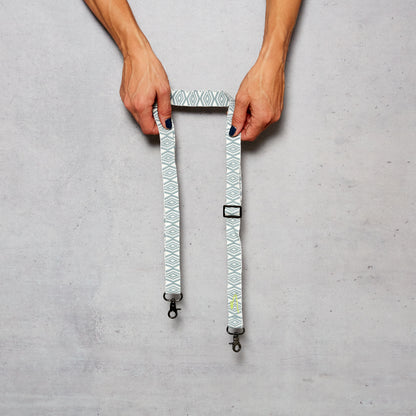 Wide woven phone strap - Sea Salt