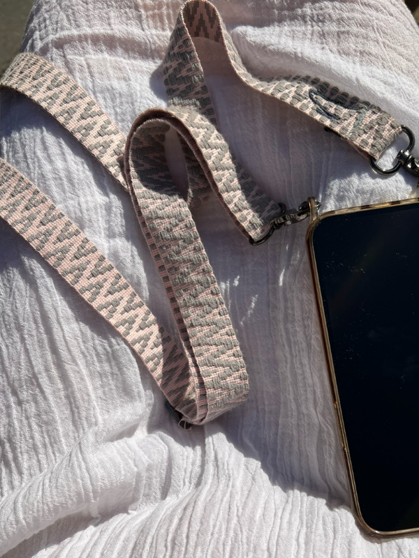 Wide interchangeable phone strap - Sweet Grey