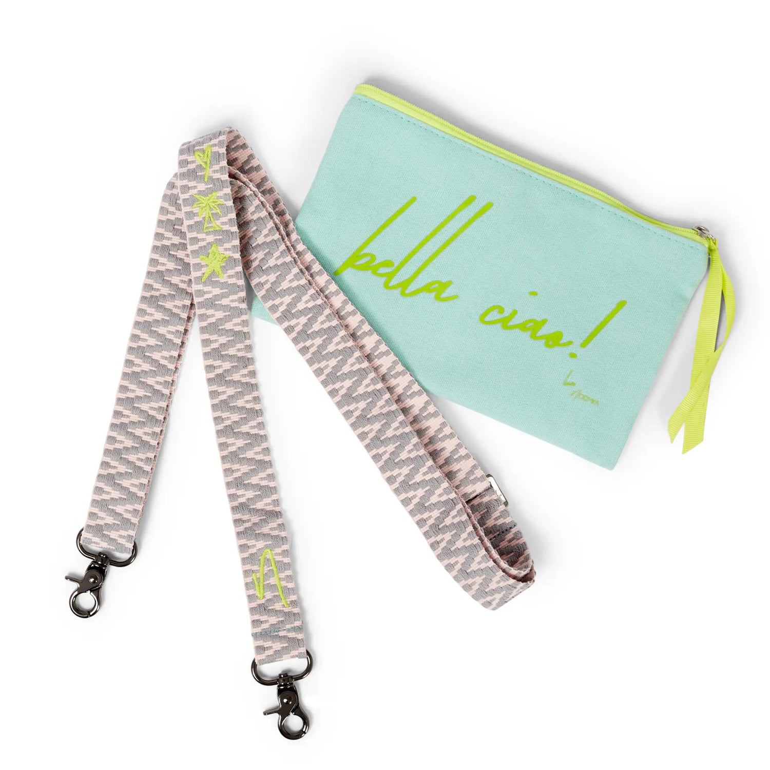 Wide woven phone strap - Sweet Grey LIMITED EDITION