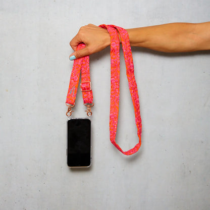 Set breites Handyband + Handyhülle - Pink Popsicle