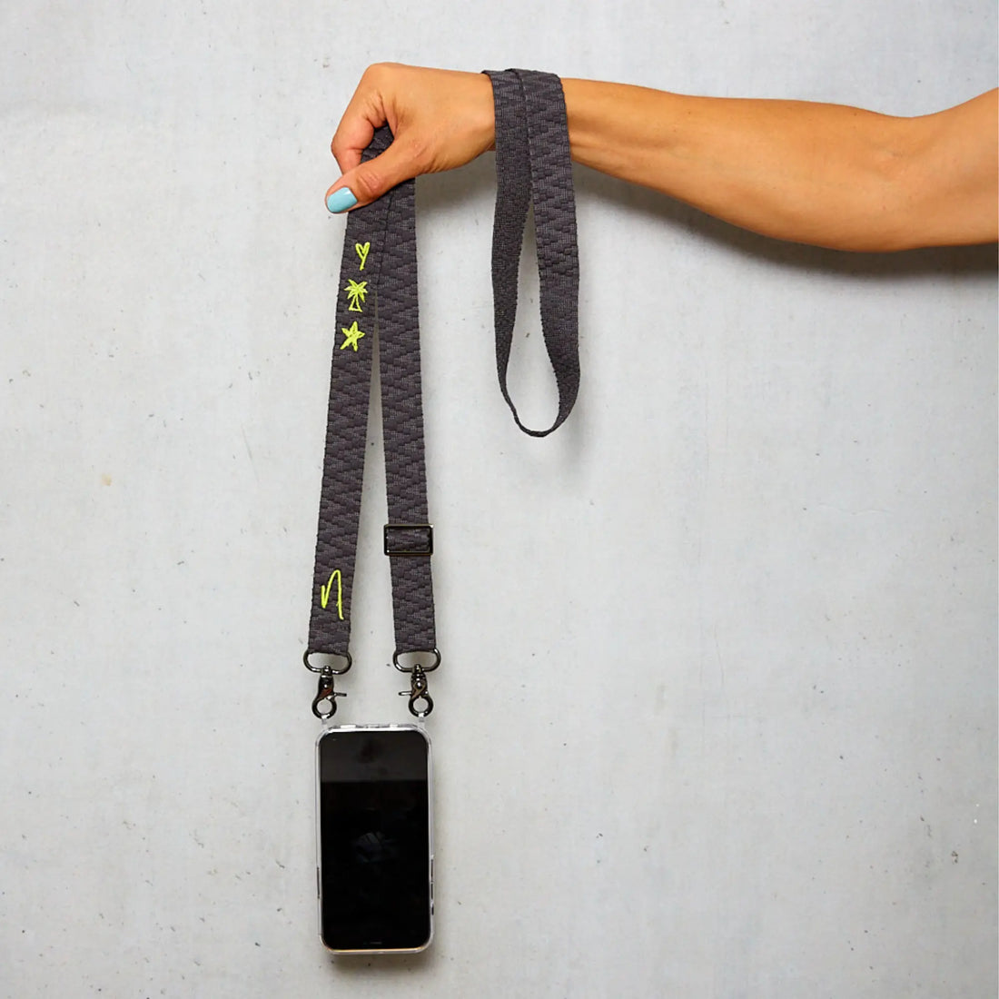 Set wide phone strap + cell phone case - Phantom Black LIMITED EDITION