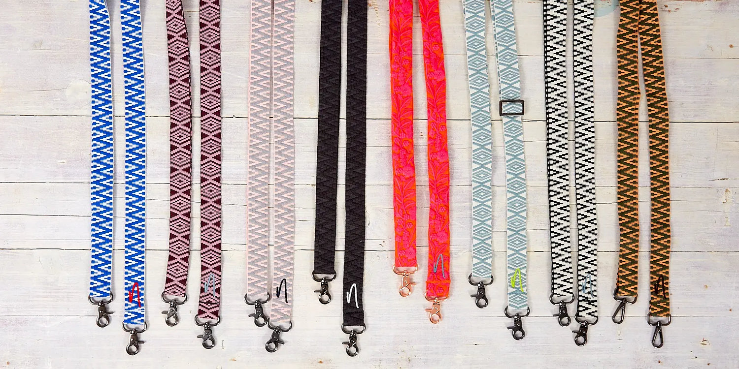 Wide woven phone strap - Sweet Grey LIMITED EDITION