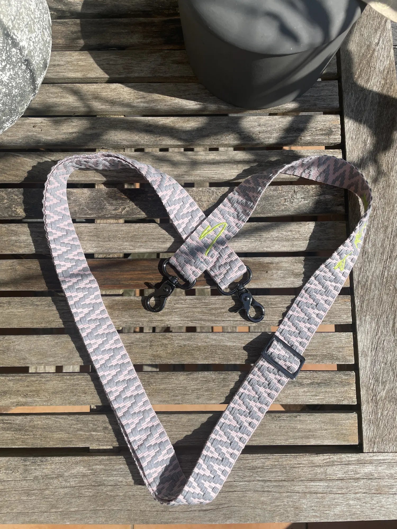 Wide woven phone strap - Sweet Grey LIMITED EDITION