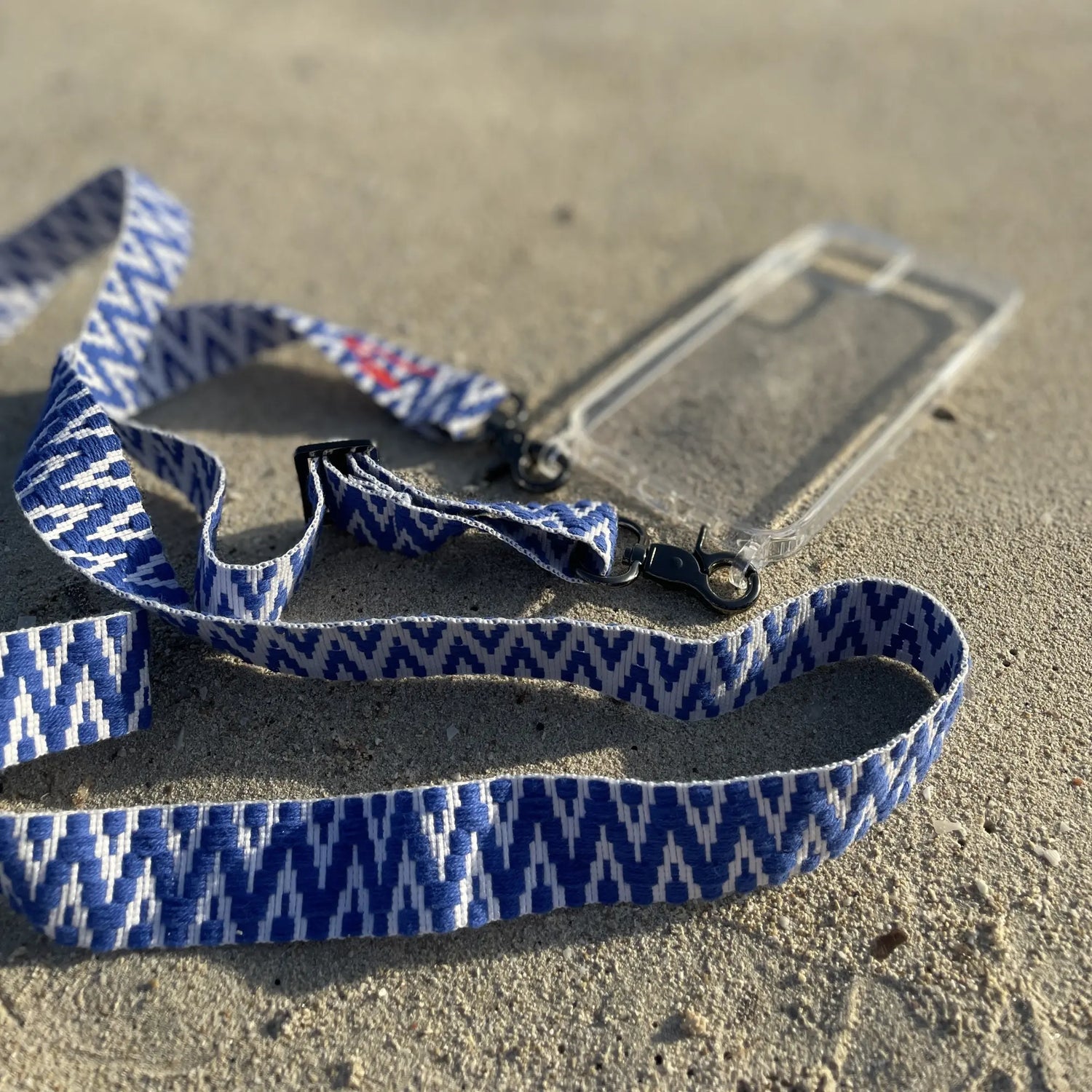 Set wide phone strap + cell phone case - True Blue