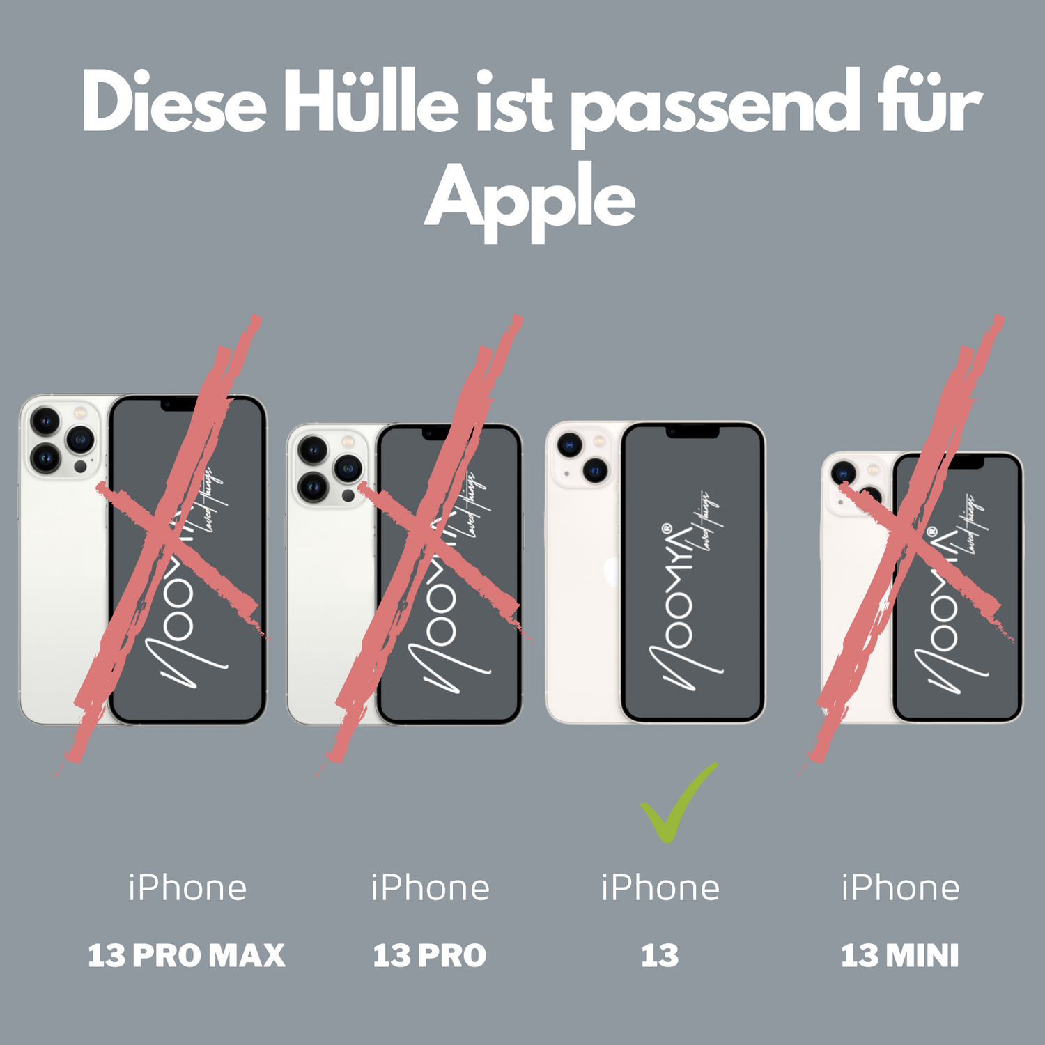 Handyhülle für iPhone 13 mit Ösen für Handyketten &amp; Handybänder | transparent