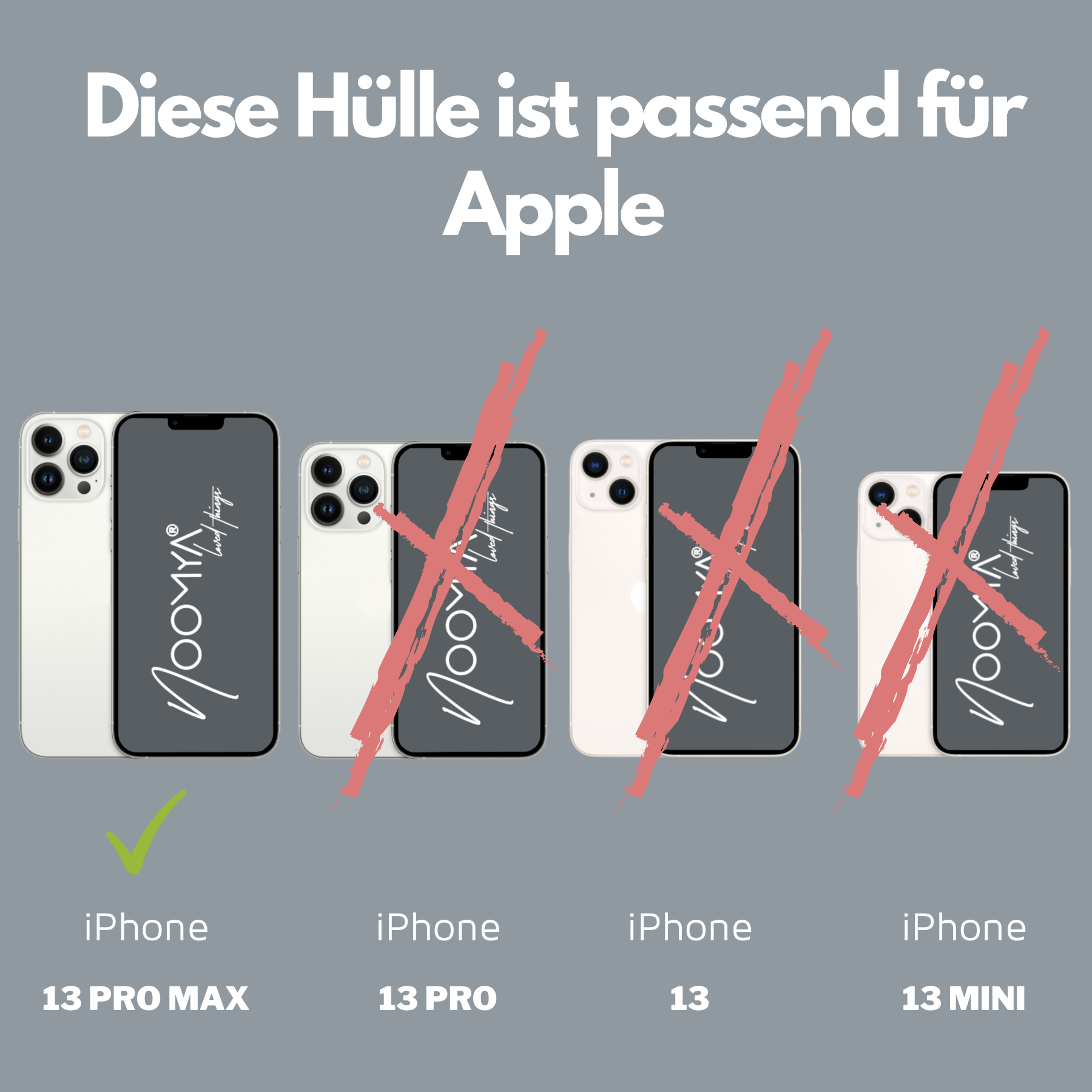 Handyhülle für iPhone 13 Pro MAX mit Ösen für Handyketten &amp; Handybänder | transparent