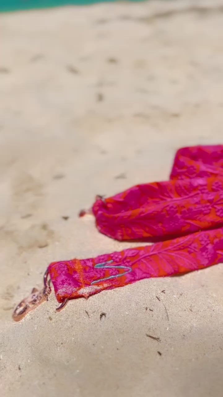 Besticktes Handyband - Pink Popsicle